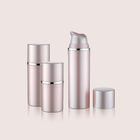 15ml 30ml 50ml Airless Pump Bottles For Lotion , Pink Round  GR606A