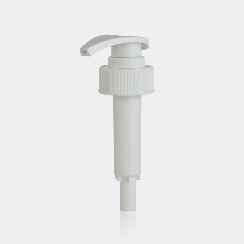 JY335-07 Water Proof Plastic Lotion Pump Down Lock with Closure Options 33/410 Ribbed